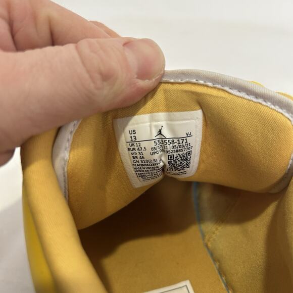 Nike Air Jordan 1 Low “Pollen/Yellow White” 553558-171
